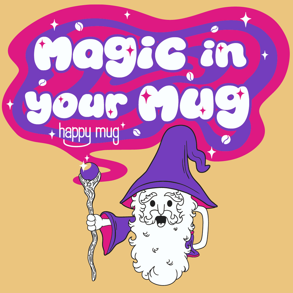 Wizard Mug T-shirt (Yellow)