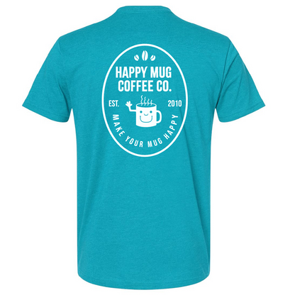 Classic Happy Mug T-shirt (Teal)