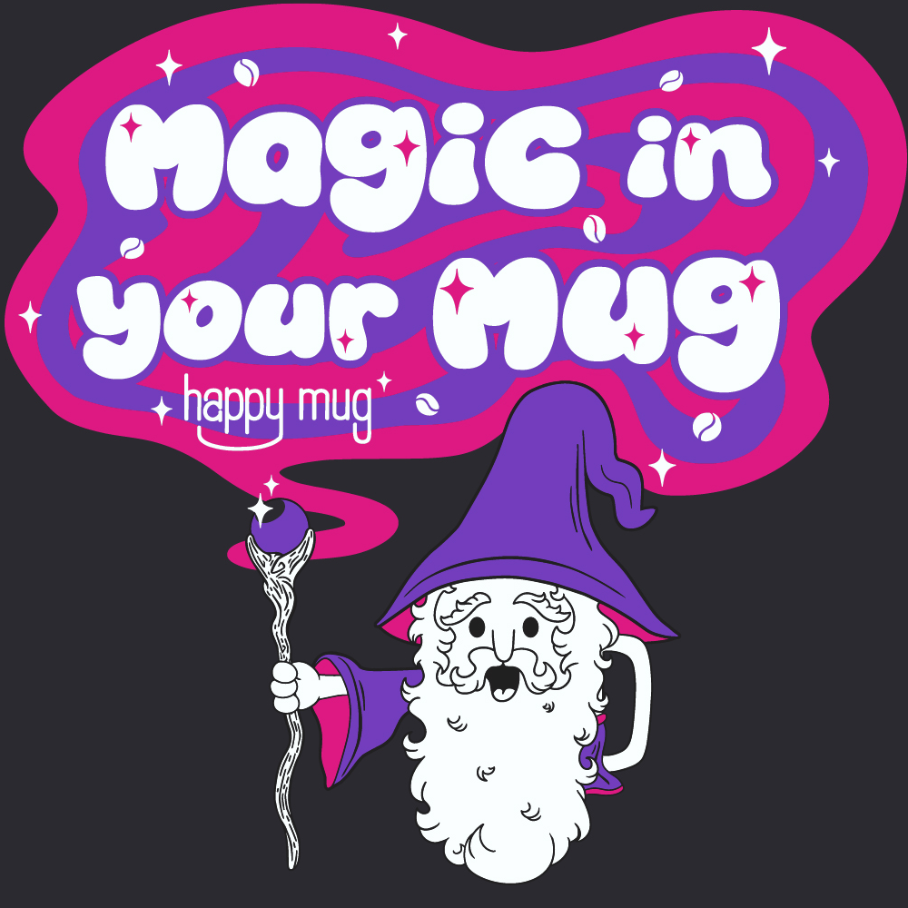 Wizard Mug T-shirt (Black)