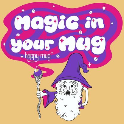 Wizard Mug T-shirt (Yellow)